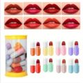 Mini Lipstick Set,Portable Mini Lipstick Set Capsules Matte Lipstick. 