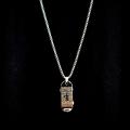 【BestGO】Skateboard Necklace Men's Titanium Steel Pen t English Alphabet Clothes Accessories Pearl Chain Pen t. 