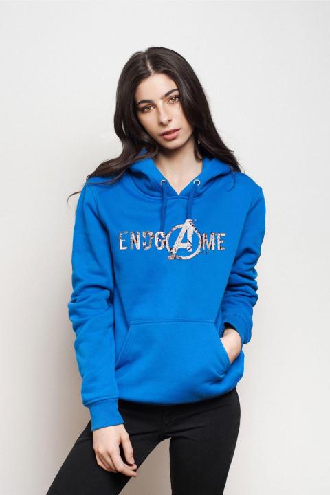 ENDGAME Blue New Fashion Printed Fleece High Quality Hoodie For Womens