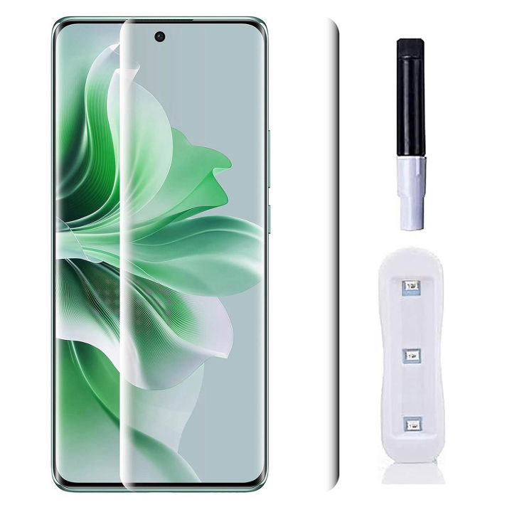 Oppo Reno 11 UV Tempered Glass Full Glue Screen Protector For Oppo Reno 11