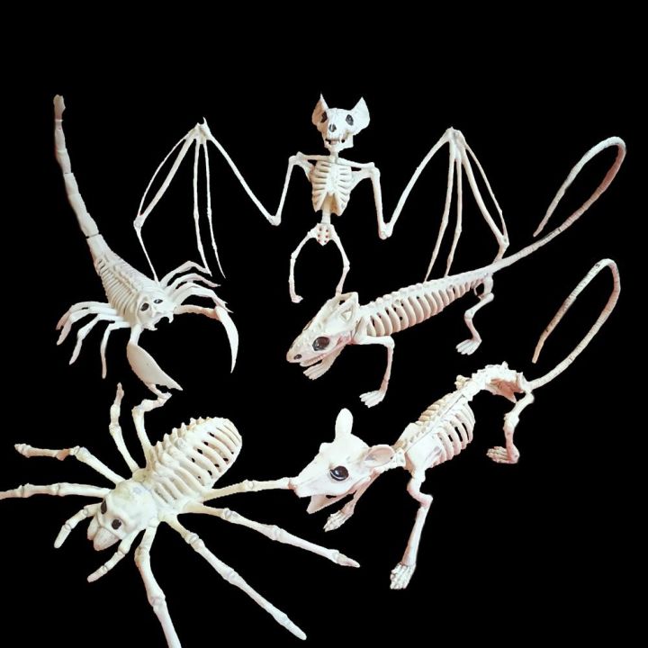Lizard Horror Bat Party Mouse Home Animal Skeleton Artificial skull Trick Props Plastic Bones