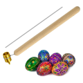 0.4Mm Fine Brass Tip Wooden Handle Art Deco Writing Crayons Ruler Pen with Clean Line for Painting Staining. 