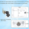 Universal Thermostat Lock Box with Key Thermostat Cover for Thermostat on Wall Fits Thermostats 7X4.5 Inches or Smaller. 