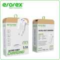 Erorex RC 06 3.1 Amp Ultra Fast Charger Micro_ Qualcomm Fast Charger - Dual USB Port Mobile Charger - Mobile charger for Android and IOS - AC Charger - Mobile Charger 2 in 1 - Mobile Charger Adapter With 2 Usb Output + Android cable - Smart Charger. 