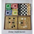 3 in 1 Fast Sling Foosball Board Game+ Chess Board Game+ Ludo Board Game: Super Winner Sling Game Bounce Chess Eject Chess Bounce Chess Party Home Interactive Games Toy. 
