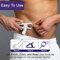 Fat Caliper Fitness Slim Measure Chart Body Fat Skinfold Tester Caliper Analyze. 