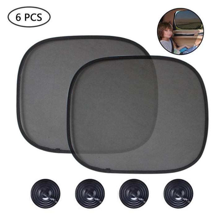 Enovoe Car Window Shade - (6 Pack) - Sunshade for Car Windows prevent Sun, Glare and UV Rays Protection for Your Child - Baby Side Window Car Sun Shades