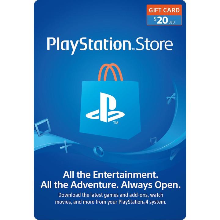 PlayStation $20 PSN Card (PS Vita/PS3/PS4) – US