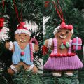 Home Decoration Xmas New Year Christmas Tree Ornaments Gingerbread Man Pendant Resin. 
