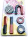 6pcs (8016) Horseshoe Magnet Kit Magnetic Field Student Kids Educational Teaching Education Tool Set U Magnet Bar Magnet Round Magnet. 