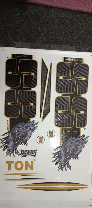 Ton Bat Sticker 2024 SS TON New 3D Embossed Machine Print Devil Edition Cricket Bat ...