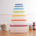 Food Storage Container Rainbow Colored Storage Boxes 7pcs/Set. 