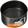 Cakepan Cake Baking Tool Round Shape Cake Lockable Non Stick Oven Baking Trays Cake Mold Bakeware Baking Tools- 18cm - Non-stick Cake Mold Removable Bottom. 
