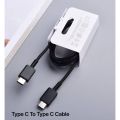 USB Type C To Type C PD Fast Charging Cable- 100% Original Samsung High Speed USB Type C Data Cable For Android Devices super fast, fast charging Cable Compatible with Samsung Galaxy S21/S21+/S20+ Ultra, Note 20/10 Ultra, MacBook Air/Pro,. 