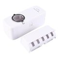White Automatic Toothpaste Dispenser set with Wall Mounted Toothbrush Holder and Toothpaste Squeezer, Automatic Toothpaste Dispenser with 5 toothbrush Holder, Accessories Home Decor #toothpasteholder. 