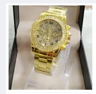 ORANGLES Fashionable 3 Chrono Stain Less Steel Analog Style Quartz Watch For Women - high resolution display - exposing craftsmanship - Image 2 of 3 | built for everyone | Fashionable 3 Chrono Stain Less Steel Analog Style Quartz Watch For Women for sale Georgia | Free Shipping ORANGLES