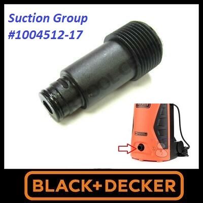 Black & Decker Suction Connector Inside PART for Pressure Washers PW1300 PW1400 PW1500 PW1600 etc - Spare Part 1004512-17