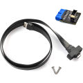 USB 3.1 Type C Front Panel Header Extension Cable 50 cm, Gen 2 Cable. 