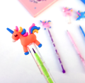 Pack of 4 Rainbow Unicorn Pencil available in  colors For Kids - School office Stationery Gifts | Cute stationary items for girls. 