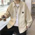 Trendy brand cool corduroy jacket men in spring and autumn loose long sleeved shirt for men cityboy. 