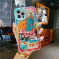 Luxury Super cute Retro cartoon soft silicone case for iPhone 11 12 Pro Max 13 XR X XS 7 8 Plus Summer atmosphere Back Cover. 