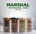 1 Multi Purpose 3 In 1 Jar Moisture Proof Space Saving 3 portion jar With 3 Portion Compartment Air Tight Storage Capacity Food Storage Jar, Cereal Dispenser, Pulses Container 3 Partitions Dry Fruit Storage Spice Jar - Large. 