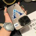 🔥👍【Compatible with IPhone Phone Case】🔥👍 Stylish V-VRUNK Phone Case IMD Color Silver Shell For IPhone 16 15 14 13 12 11 Pro Max Plus. 