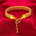 Jewellery 916 Malaysia Set Lelong Viral Murah Rantai Cop Emas Suasa 375 Original Lucky Love Korea & Bangkok Gold Peach Heart Bracelet for Women and Men Fashion Gelang Tangan Lelaki. 