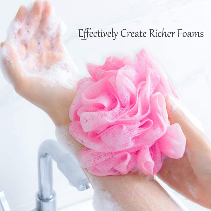 PACK%20OF%202%20Big%20Candy%20Mixed%20Bath%20Balls%20Rich%20bubbles%20Body%20Flower%20Bath%20Sponge%20Shower%20Brush%20Body%20Wash%20Scrubber%20Mesh%20Soft%20Puff%20Body%20Cleaning%20scrub%20Soft%20and%20Gentle%20Bath%20Ball%20&%20Shower%20Sponge%20Bath%20Ball%20Loofah%20-%20Image%206