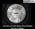 BOSS Full Size 12 Inch Car Woofer / Sub Woofer 1200 Watt Heavy Duty Base BS-1296 With High Tech Injection PP Cone. 
