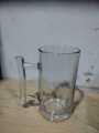 2 Pcs Plain Juice Mugs Transparent Glass 415ml. 