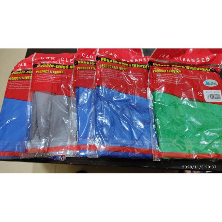 Micro Fiber Cloth Imported Towel - Multi Color - 60 cm x 40 cm Pack of 5