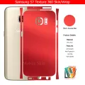 Samsung Galaxy S7 Skin/Wrap 360 Protection Carbon fiber/ Matte/ Transparent/ Leather Back And Sides Included Camera Skin. 