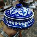 Multani Blue Pottery Handi 1 kg handi size/  Home decor / handicrafts. 