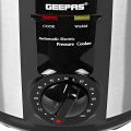 Original Geepas Electric Pressure. Cooker GPC-307-6L Silver Black (2 Year Warranty) GPC-307. 