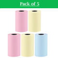 Thermal Printer Colorful Printing Paper Roll 57*25mm for Portable Bluetooth Mini Printer Printing for Photos/ Pictures/Office Receipt/Labels/Note/QR Code/Labels/Memo. 