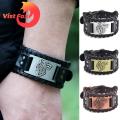 Vist Fox Men Bangle Wide Cool Animal Head Male Bracelet. 