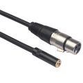 OYPFXMI- 2 Pcs 0.3M Wire 3 Pin XLR Stereo Audio Adapter Microphone Adapter Cable, 1 Pcs Female to 3.5Mm Trs 1/8 Inch Female & 1 Pcs Male to 3.5Mm Female. 