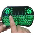 Backlight English Russian French Spanish Portugal Fly Air Mouse 2.4G Touchpad For Android TV Box PC I8 Mini Wireless Keyboard. 