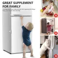 Child Safety Lock for Refrigerator, Fridge & Freezer – Self-Adhesive Baby Proof Door Lock for Cabinets, Cupboards, and Wardrobes – Easy to Install No-Drill Lock – Strong Adhesive Multi-Use Lock for Toddlers and Kids – Home Safety Solution. 