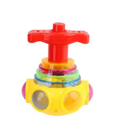 New Spinning Top Flash Luminous Spinning Tops Toy Colorful Top Ejection Toy Flashing Led Gyroscope Children Classic Toys