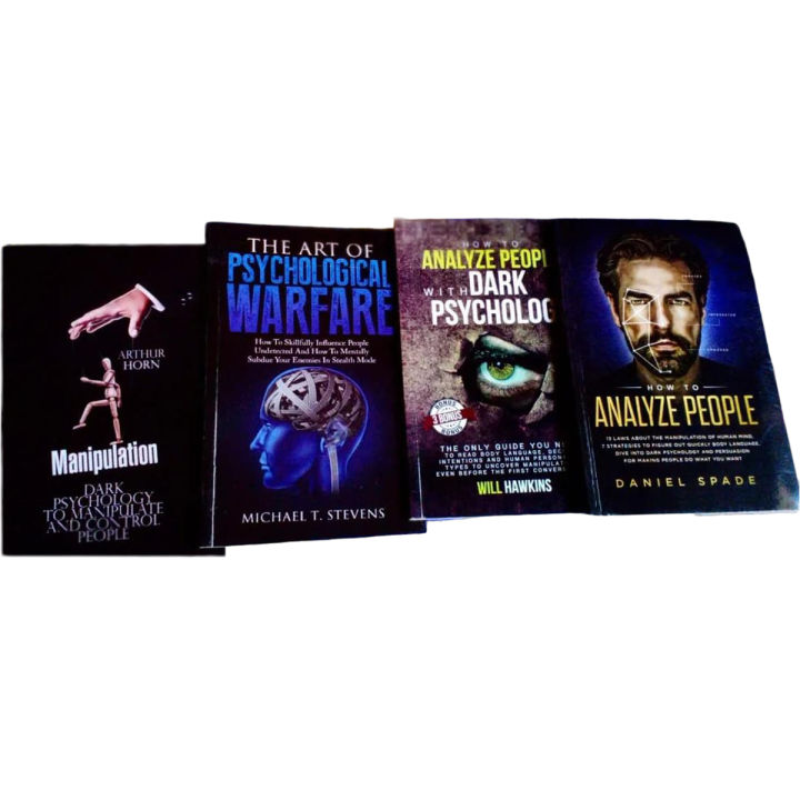 Manipulation / The Art Of Psychological Warfare / How To Analyze People With Dark Psychology / How To Analyze People (set of 4 books )
