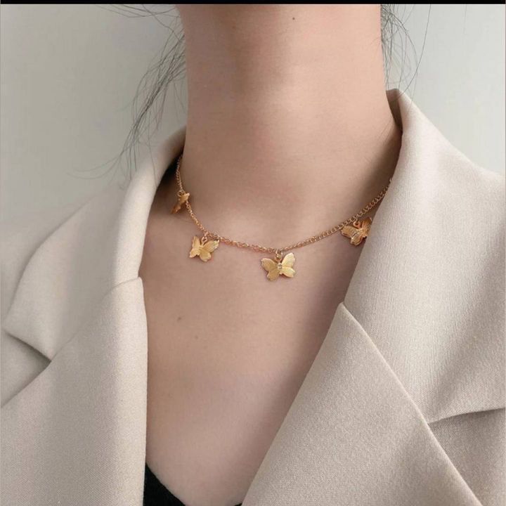 Butterfly Choker Necklace for Women and Girls Butterfly Necklace