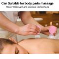 2Pcs Vacuum Cupping Cups Set Rubber Head Glass Anti Cellulite Massage Chinese Therapy Face Cupping Set Facial Rejuva Cup. 