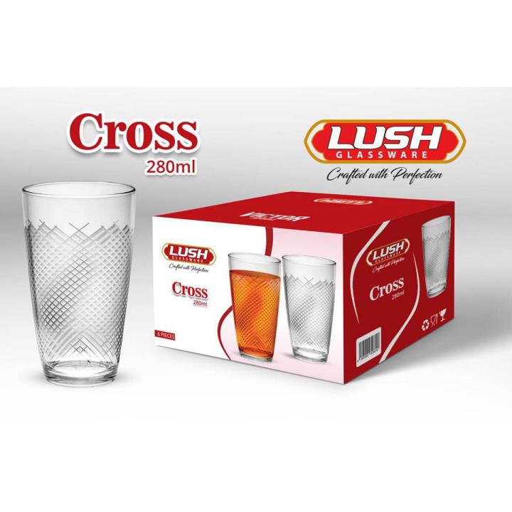 Crooos 280ml / 300ml - 06 Pcs Glass Set