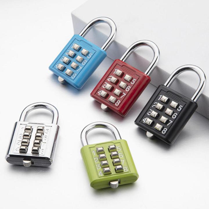 8 Digits Password Lock Zinc Alloy Padlock Combination Padlock 8 Digits ...