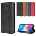 Alcatel 3X 2020 Phone Case Alcatel 3X 2020 Phone Leather Case Magnetic Flip Card Cover flip shockproof magnetic leather card slots wallet Anti-drop  Luxury Soft Side Protection Mobile Phone Case Cover Back. 