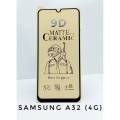 Samsung A32 4G Ceramic matte glass temper unbreakable antishock hybrid film 9D/11D/21D Fiber sheet. 