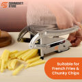 Potato Chips Cutter, Stainless Steel Chips Making Machine, French Fries Potato Chipper Machine, Stainless Steel Slicer Chopper, Vegetables Cucumber Carrot Onion in Silver, Potato Chipper French Fries Cutter for Kitchen – Commodity Store. 