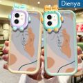 dienya Case For Samsung A21s Case Vogue Artistic Sketch Painting Bow Little Monster Protection New Side Design Phone Lovely Cream Beautiful Phone Case Silicone Protective Cover. 